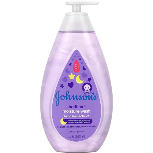 Johnson's Tear-Free Bedtime Baby Moisture Wash with Soothing NaturalCalm Aromas, 27.1 fl. oz