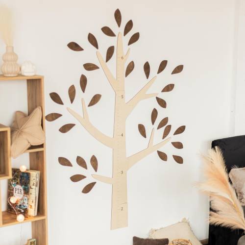 wooden growth chart for nursery - tree height chart - Woodland nursery decor - gifts for kids - Personalized growth chart for kids