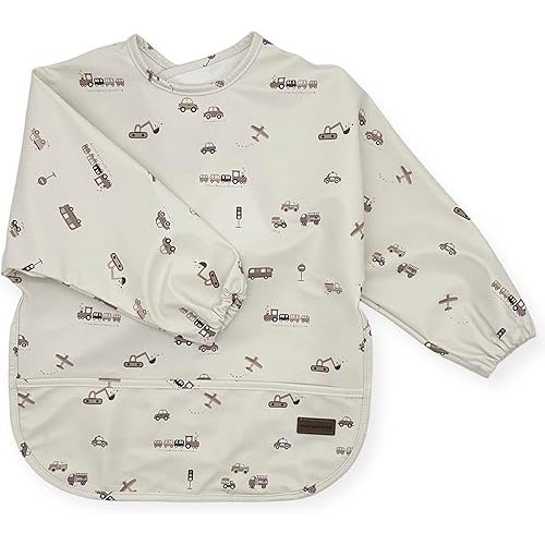 Long sleeve Bib for Girl Boy Baby Toddler 6-24 M Essential Must Have for Eating Feeding Baby Led Weaning Mess Free