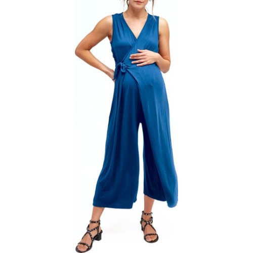Francesca Wide Leg Maternity/Nursing Jumpsuit, Small