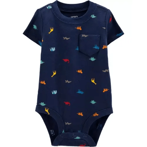 Dinosaur Bodysuit - Navy
