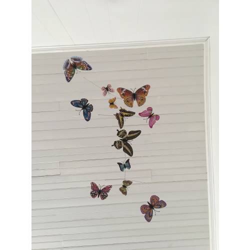 Colorful Butterfly Mobile: Decorative Hanging Art