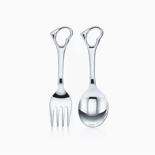Elsa Peretti® Open Heart Fork and Spoon Baby Set