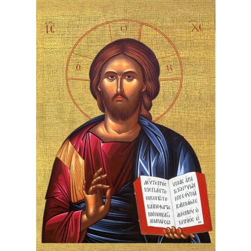 Mounted Handmade Icon | Christ