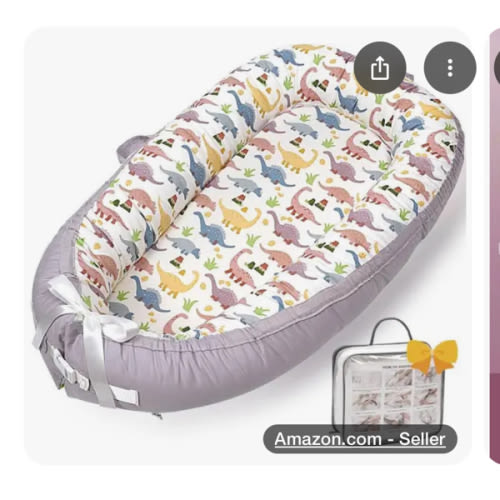 Baby Lounger-Breathable Co-Sleeping and Soft Organic 100% Cotton Baby Lounger, Portable Infant Lounger with Removable Lounger Cover, Baby Nest Lounger for Newborn 0-24 Months(Sheep Monkey) - Google Search