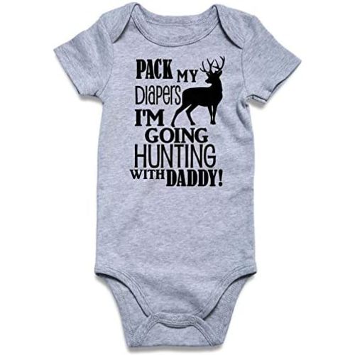 UNIFACO Unisex Baby Funny Saying Outfit Short and Long Sleeve Bodysuits Romper 0-18M
