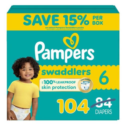 Pampers Swaddlers Sensitive Disposable Diapers - (Select Size and Count)