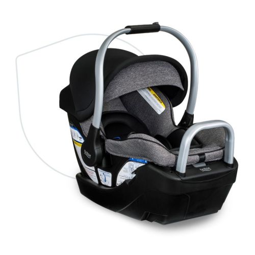 Britax Willow SC Infant Car Seat - Rear Facing Car Seat With Alpine Base - Pindot Onyx