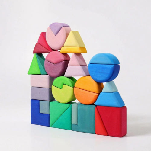 Grimm's Building Set Triangle, Square, Circle – The Natural Baby Company