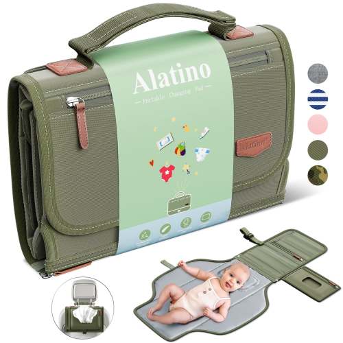 Portable Diaper Changing Pad for Baby - Army Green