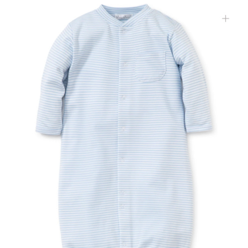 Simple Stripes Blue Convertible Gown