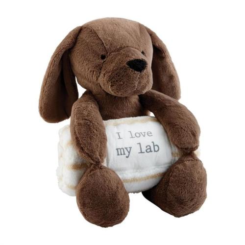CHOCOLATE LAB BLANKET PAL | FREE SHIPPING | MUD PIE
