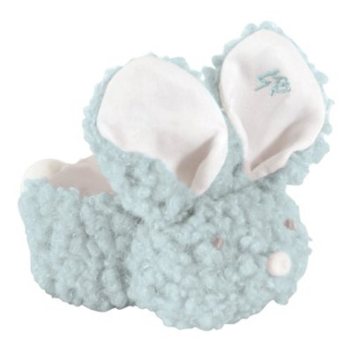 Stephan Baby Shaggy Plush Boo-Bunnie Comfort Toy and Boo Cube, Blue