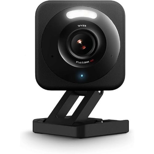WYZE Cam v4, 2.5K WiFi Security Camera, Indoor/Outdoor Cameras for Home Security, Pet Camera/Baby Monitor, Motion Activated Spotlight/Siren, Color Night Vision, 2-Way Audio, Works with Alexa & Google