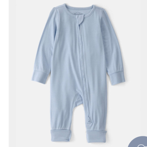 Baby PurelySoft 2-Way Zip Snug Fit Sleeper - Blue | Carter’s Oshkosh Canada