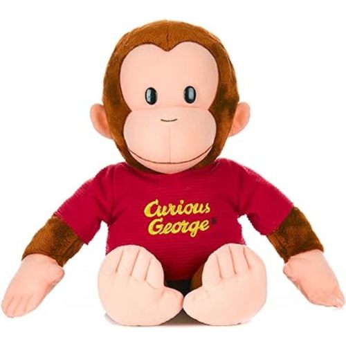 KIDS PREFERRED Curious George Monkey Plush - Classic George 16" Stuffed Animal (91721)