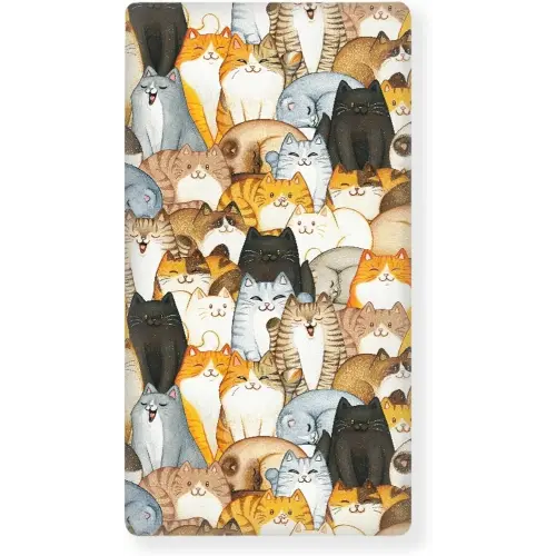 Colorful Cats Fitted Crib Sheet for Boys Girls Cute Animal Kittens Baby Sheet for Standard Crib and Toddler Cartoon Cat Nursery Bed Mattress Sheets 28"x52"