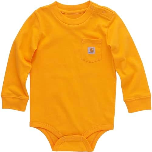 Carhartt Unisex Baby Long-Sleeve Pocket Bodysuit