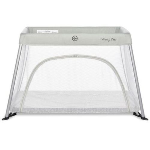 Dream On Me Travel Light Playard with Mesh Zipper Door, Black