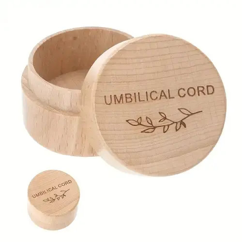 vintage wooden cord fetal hair keepsake box - Temu