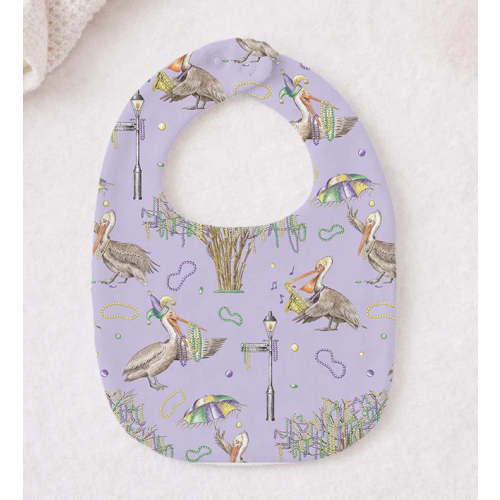 Nola Tawk Feathers & Floats Organic Cotton Bib