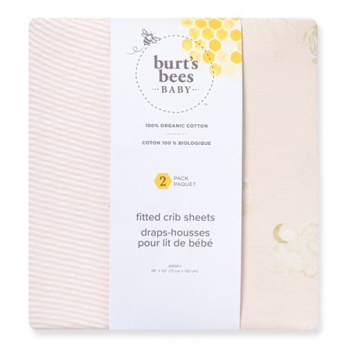 Good Night Sky Organic Cotton Crib Sheets Ice Flow