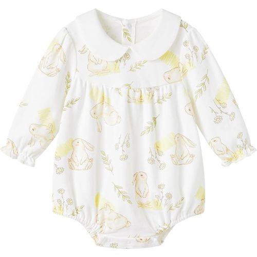 pureborn Baby Girls Boys Bodysuit Super Soft Cotton Romper 0-24 Months