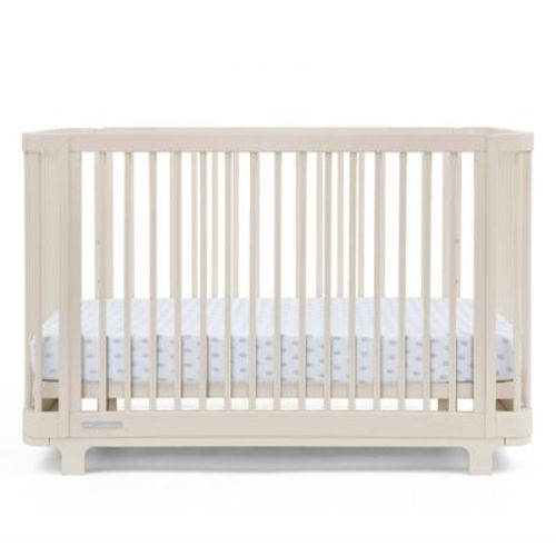 Delta Children Nest 4-in-1 Convertible Crib - Greenguard Gold Certified - Soft Beige