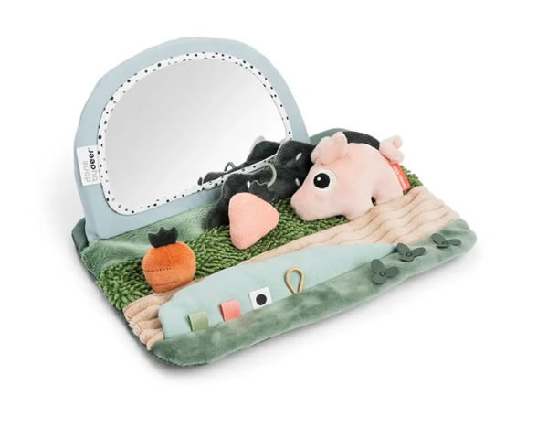 Tummy Time Sensory Mirror • Green
