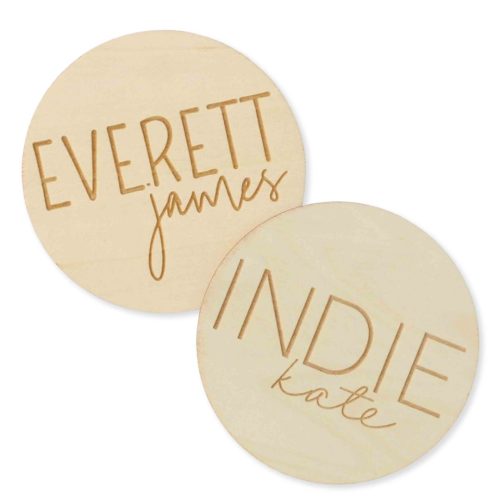 Personalized Wood Announcement | Block