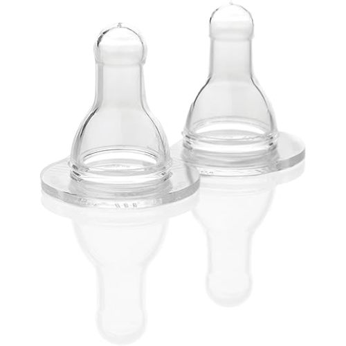 Lifefactory BPA-Free Stage 1 (0-3 Months) Silicone Nipples, 2-Pack