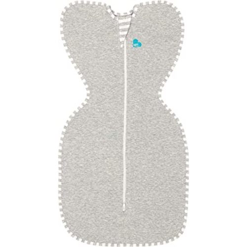 Love to Dream Swaddle UP Self-Soothing Sleep Sack 8-13 lbs., Dramatically Better Sleep, Snug Fit Calms Startle Reflex, 1.0 TOG, Gray, Small