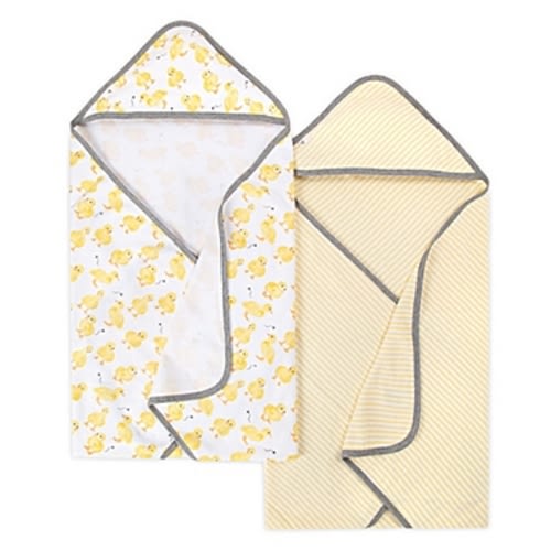 Burt's Bees Baby® 2-Pack Organic Cotton Hooded Towels in - Sun