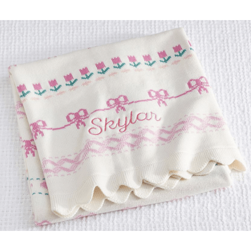 LoveShackFancy Fair Isle Baby Blanket