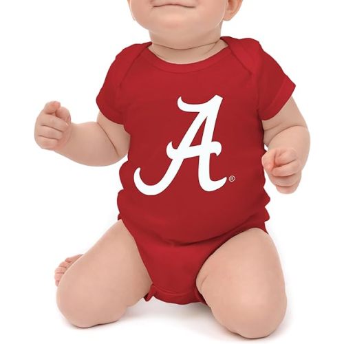 Little King NCAA Short Sleeve Romper-Big Logo 100% Cotton-Sizes 0-3M 6M 12M 18M