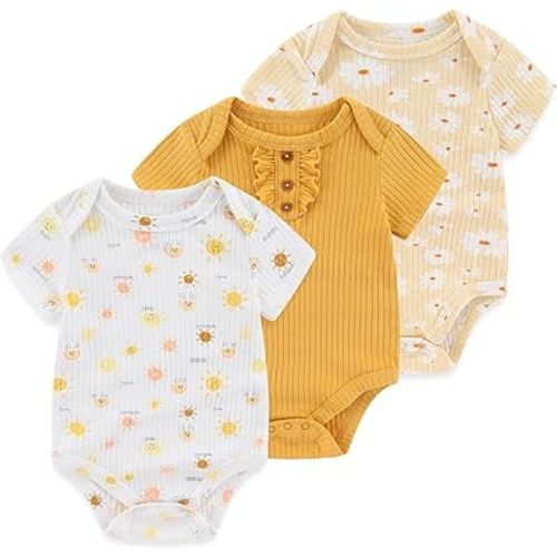 Baby Bodysuit Boy Girl Clothes Soft Newborn Infant Outfit Short Sleeve Romper