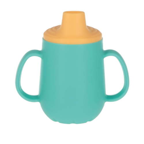 Nuby 2-Stage Silicone Training Cup with Handles and Spout for Toddlers, 4 oz