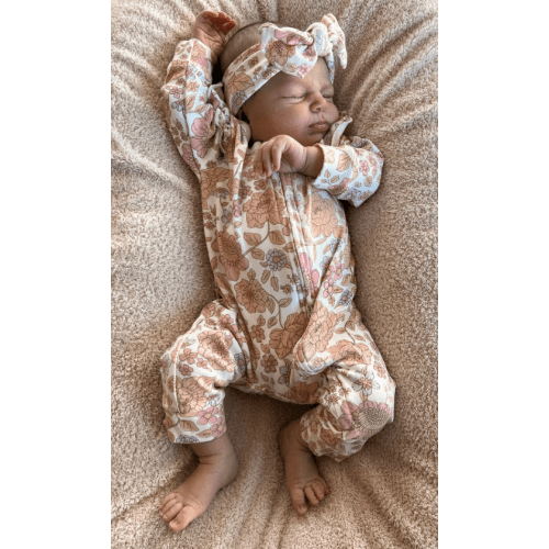 Luna + Luca Floral Jumpsuit + Bow