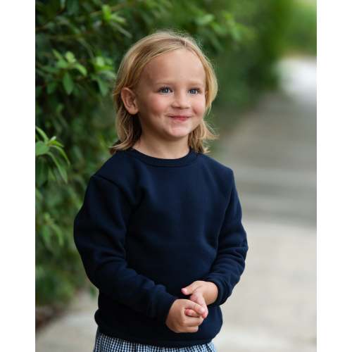 Pullover Fleece Sweatshirt- Navy