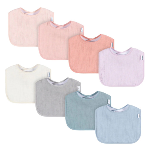 8-Pack Baby Girls Pastel Muslin Drooling Bibs – Gerber Childrenswear