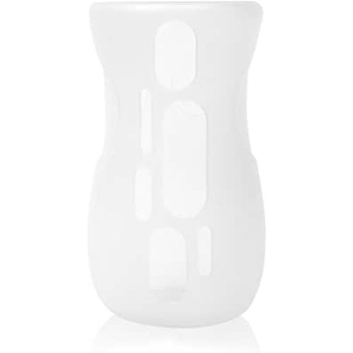 Olababy Silicone Sleeve for Avent Natural Glass Baby Bottles (8 oz, Translucent)