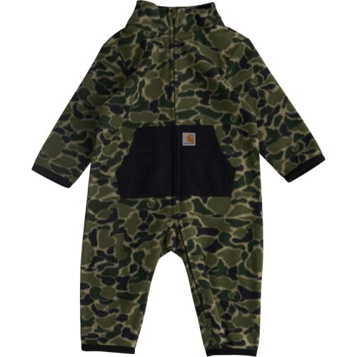 Boys' Long Sleeve Zip-Front Printed Sherpa Coverall (Baby)