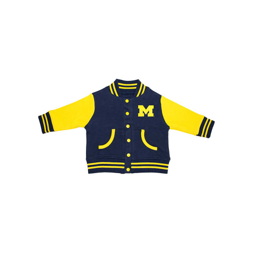 Michigan Wolverines Toddler Navy Blue Varsity Outerwear Light Weight Jacket
