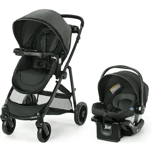 Graco, Modes Element Travel System Includes Baby Stroller with Reversible Seat Extra Storage Child Tray and SnugRide 35 Lite LX Infant Car Seat, Canter