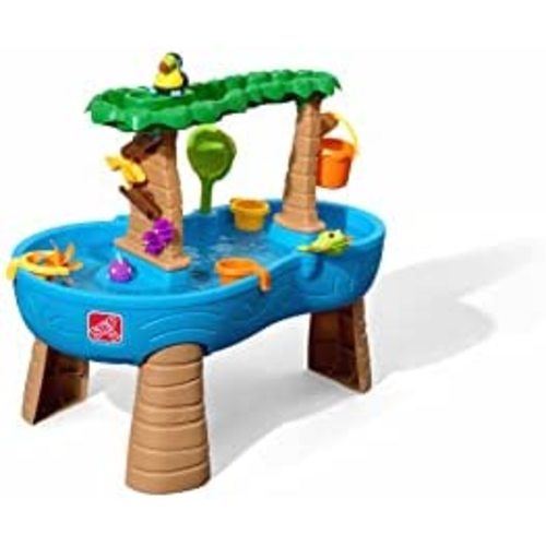 Step2 Tropical Rainforest Water Table | Colorful Kids Water Play Table with 13-Pc Accessory Set