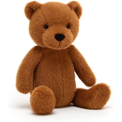Jellycat Maple Bear Stuffed Animal, 9.5 inches - Teddy Bear Plush Toy - Classic Children's Gift