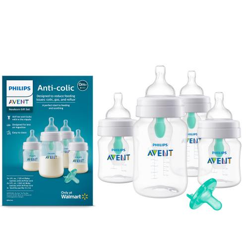Philips Avent Anti-colic Baby Bottle with AirFree Vent Newborn Gift Set Exclusively At Walmart, SCD306/00