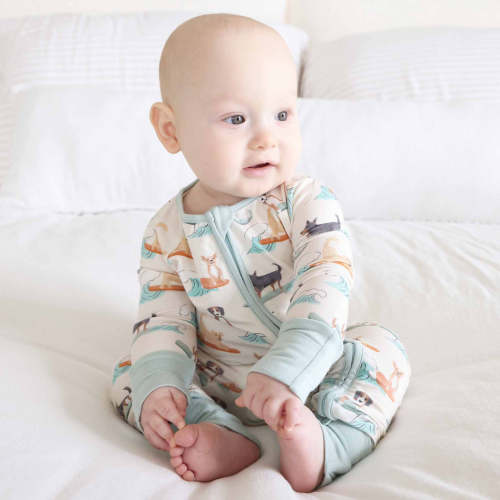 Paddle Pups Convertible Zip Romper