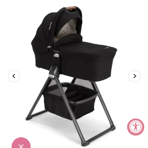 Nuna MIXX bassinet + Stand in Caviar