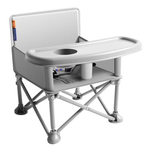 New Portable Travel Booster Seat with Tray|Foldable Infant Seat Booster Dining Chair|Great for Camping, Beach, Lawn|Toddler, Child Camping Chair 6 Months - 3 Years Old （Gary）